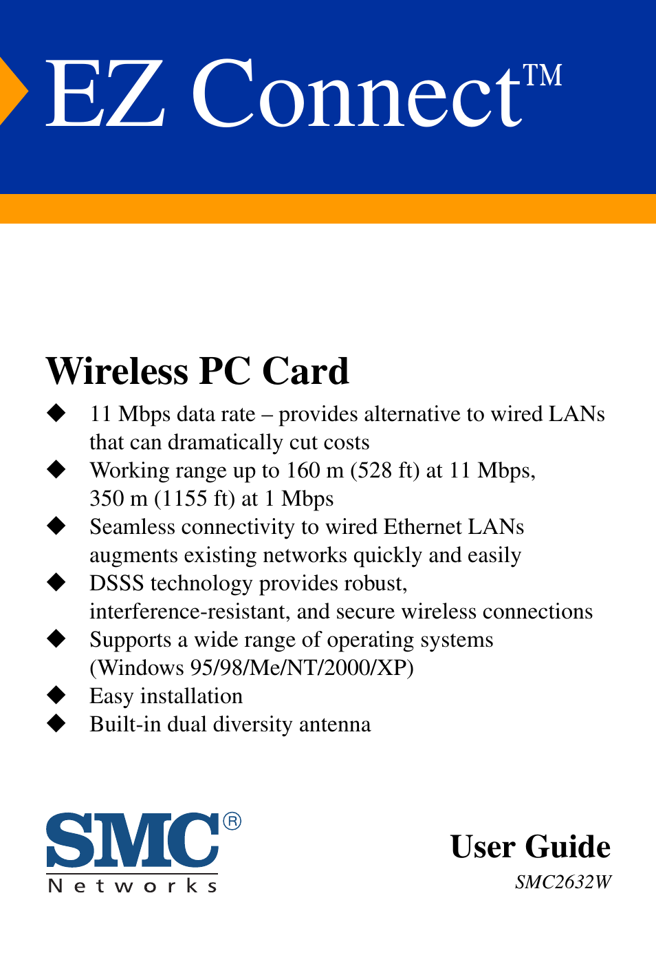 SMC Networks SMC EZ Connect SMC2632W User Manual | 58 pages