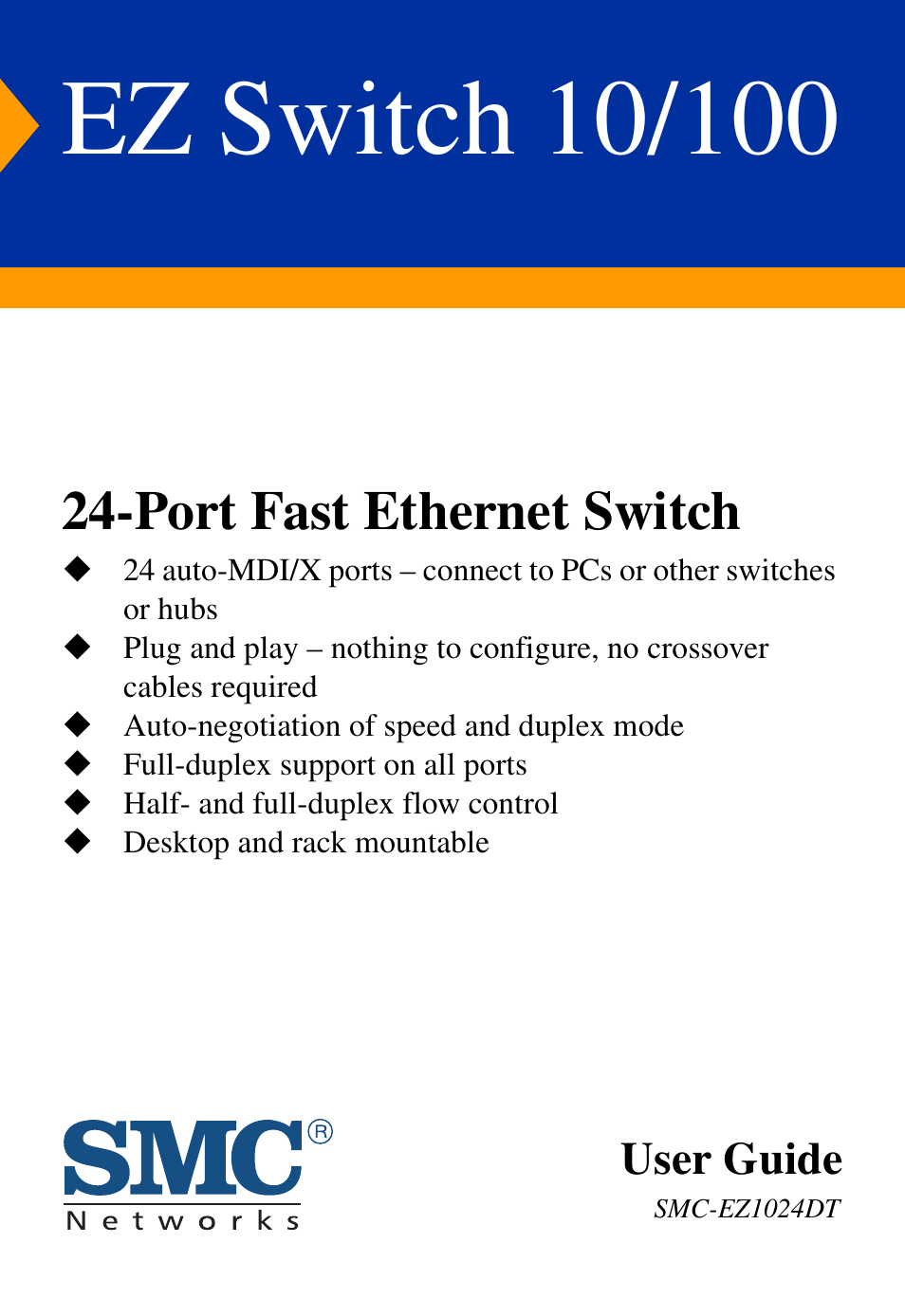 SMC Networks SMC-EZ1024DT User Manual | 28 pages