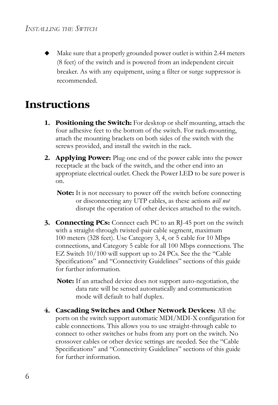 Instructions | SMC Networks SMC-EZ1024DT User Manual | Page 18 / 28