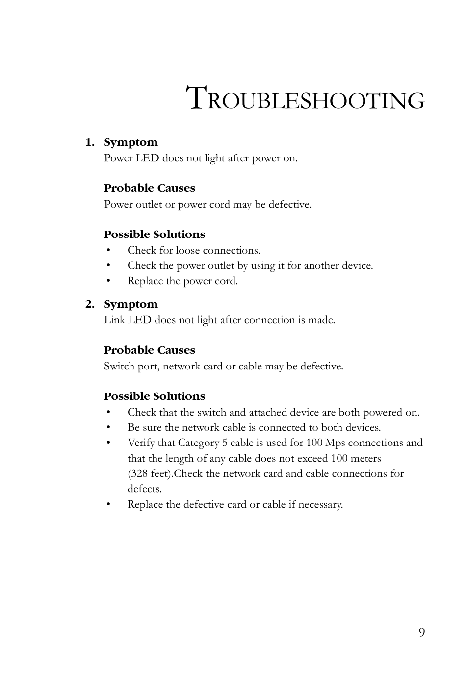 Troubleshooting, Roubleshooting | SMC Networks SMC-EZ1024DT User Manual | Page 21 / 28