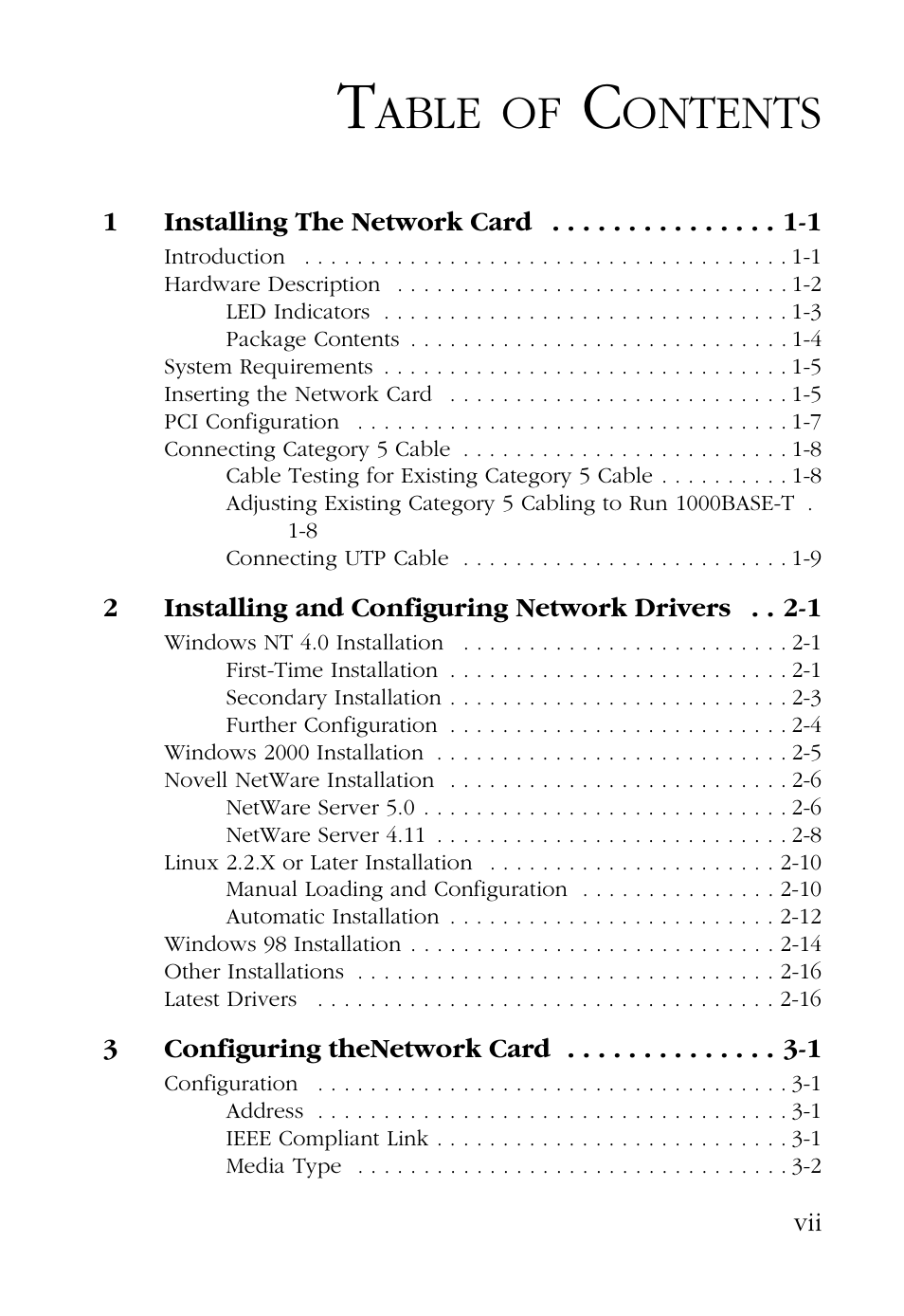 SMC Networks SMC EZ Card 1000 SMC9452TX User Manual | Page 11 / 62