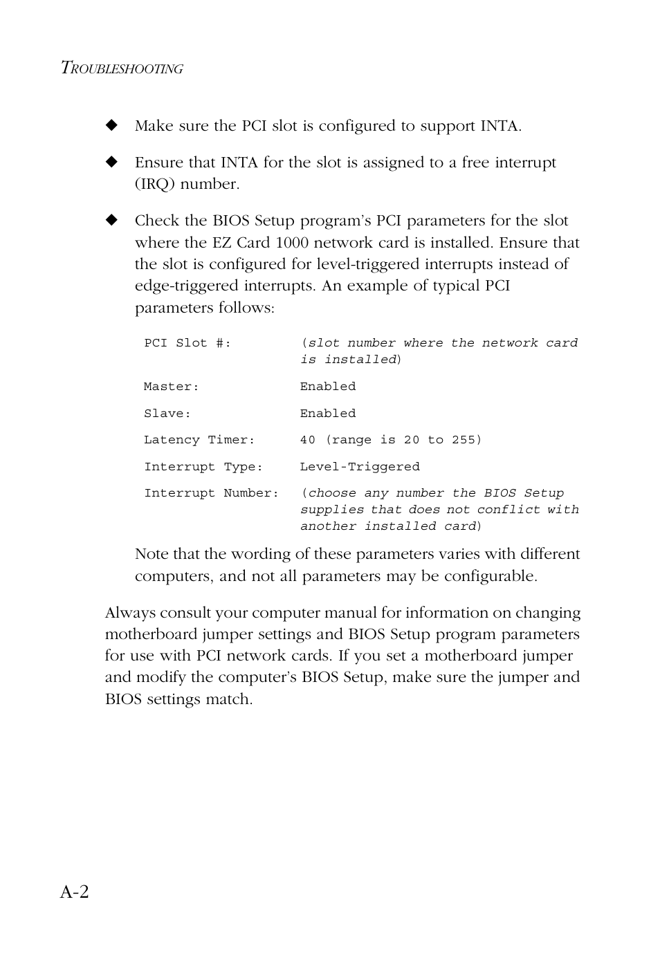 SMC Networks SMC EZ Card 1000 SMC9452TX User Manual | Page 44 / 62