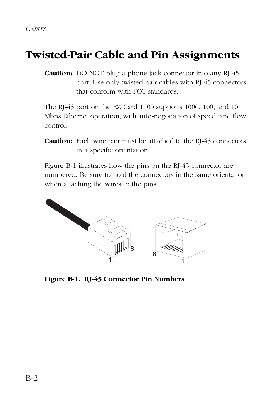 Twisted-pair cable and pin assignments | SMC Networks SMC EZ Card 1000 SMC9452TX User Manual | Page 48 / 62
