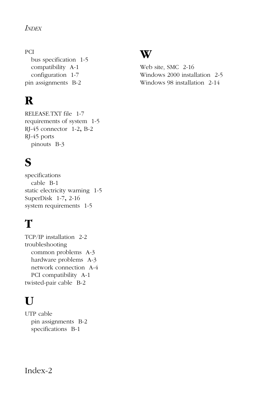 SMC Networks SMC EZ Card 1000 SMC9452TX User Manual | Page 60 / 62