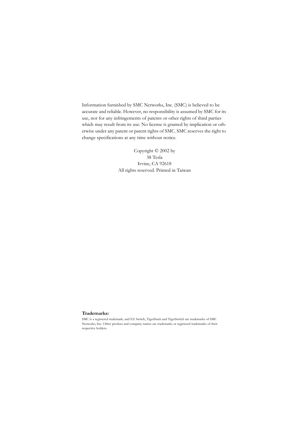 SMC Networks SMC-EZ108FDT User Manual | Page 4 / 22