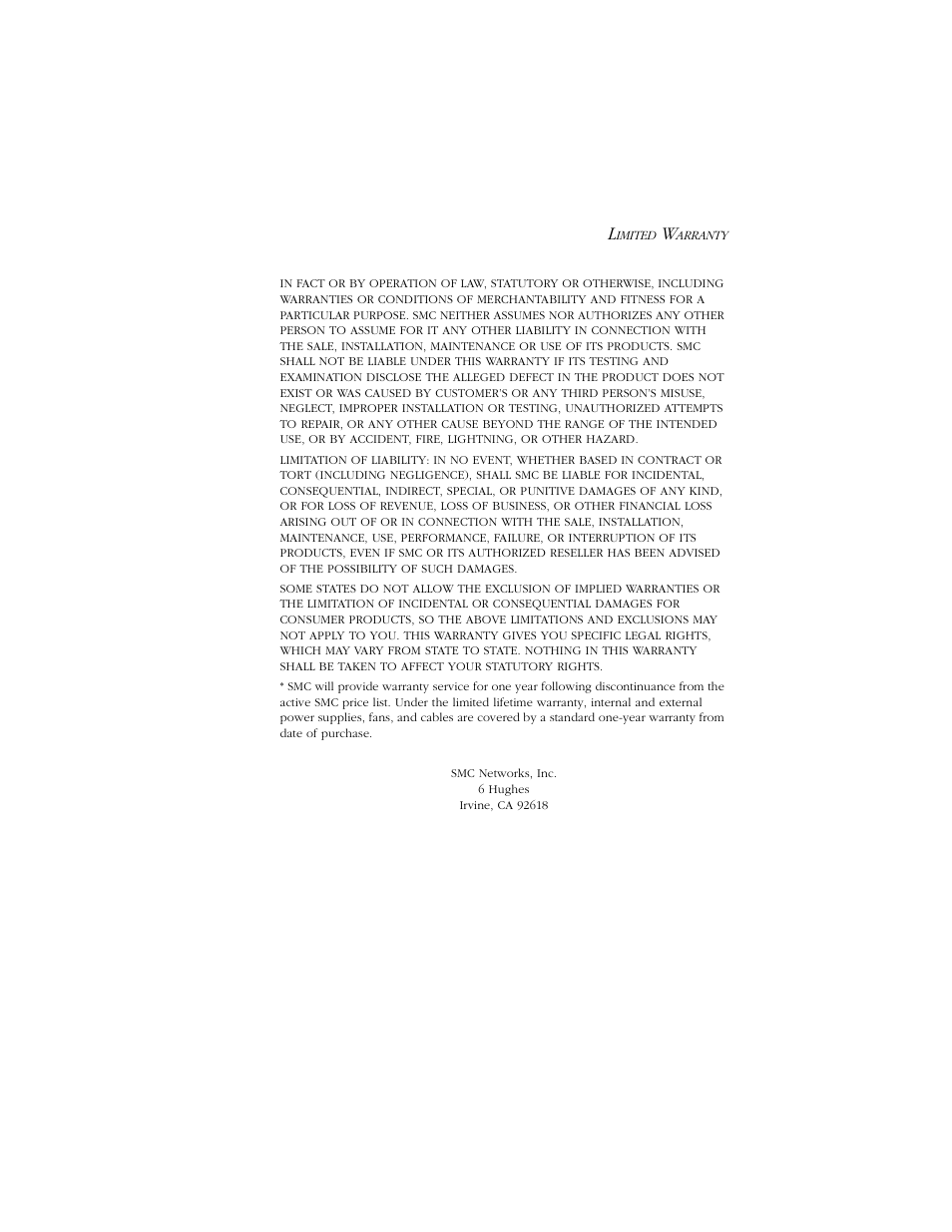 SMC Networks 1000 User Manual | Page 6 / 66