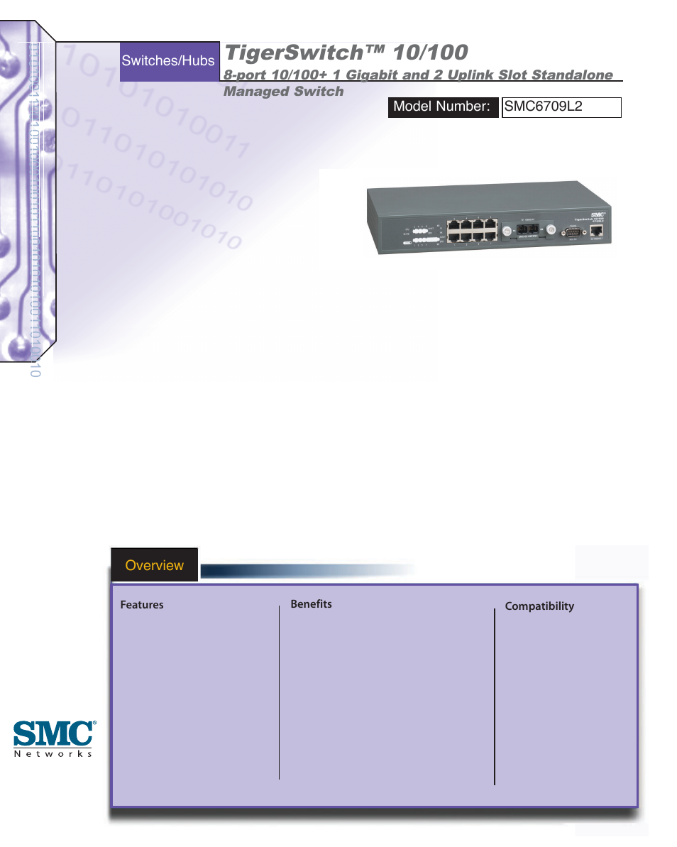 SMC Networks SMC6709L2 User Manual | 2 pages