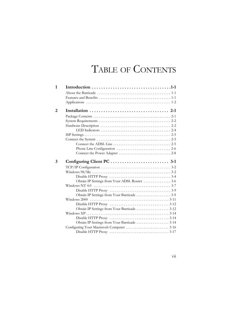 Able, Ontents | SMC Networks SMC7804WBRA User Manual | Page 10 / 124