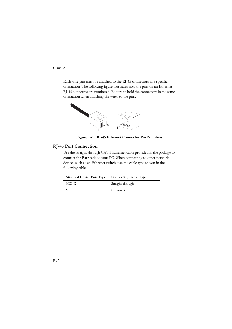 Rj-45 port connection | SMC Networks SMC7804WBRA User Manual | Page 113 / 124