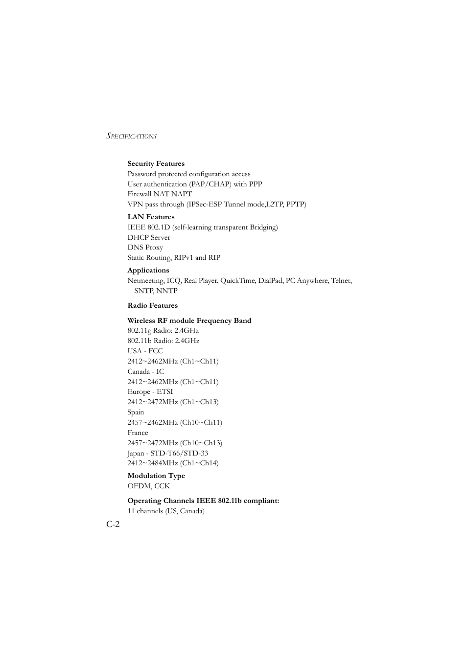 SMC Networks SMC7804WBRA User Manual | Page 119 / 124