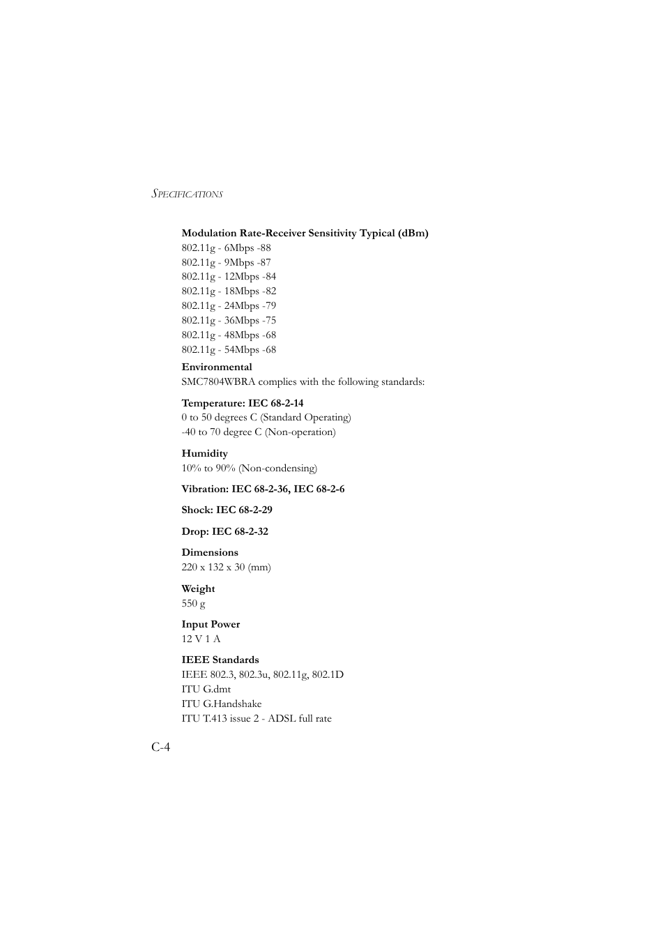 SMC Networks SMC7804WBRA User Manual | Page 121 / 124