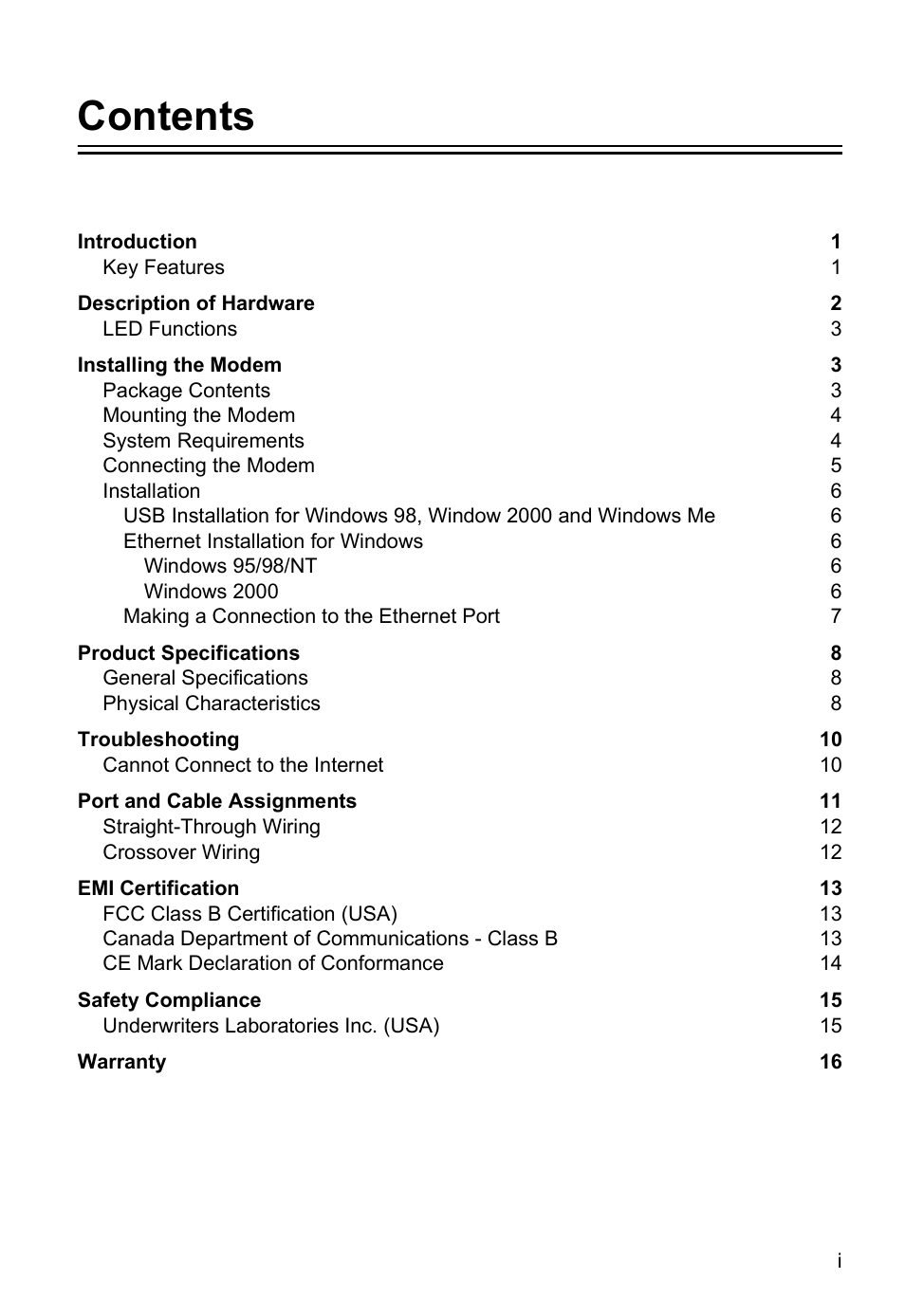 SMC Networks SMC8002CM-US User Manual | Page 2 / 19