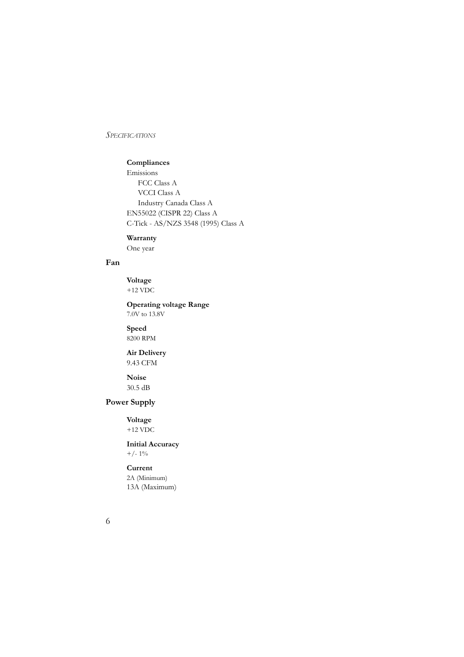 SMC Networks Redundant Power Unit SMCRPU600W User Manual | Page 18 / 22