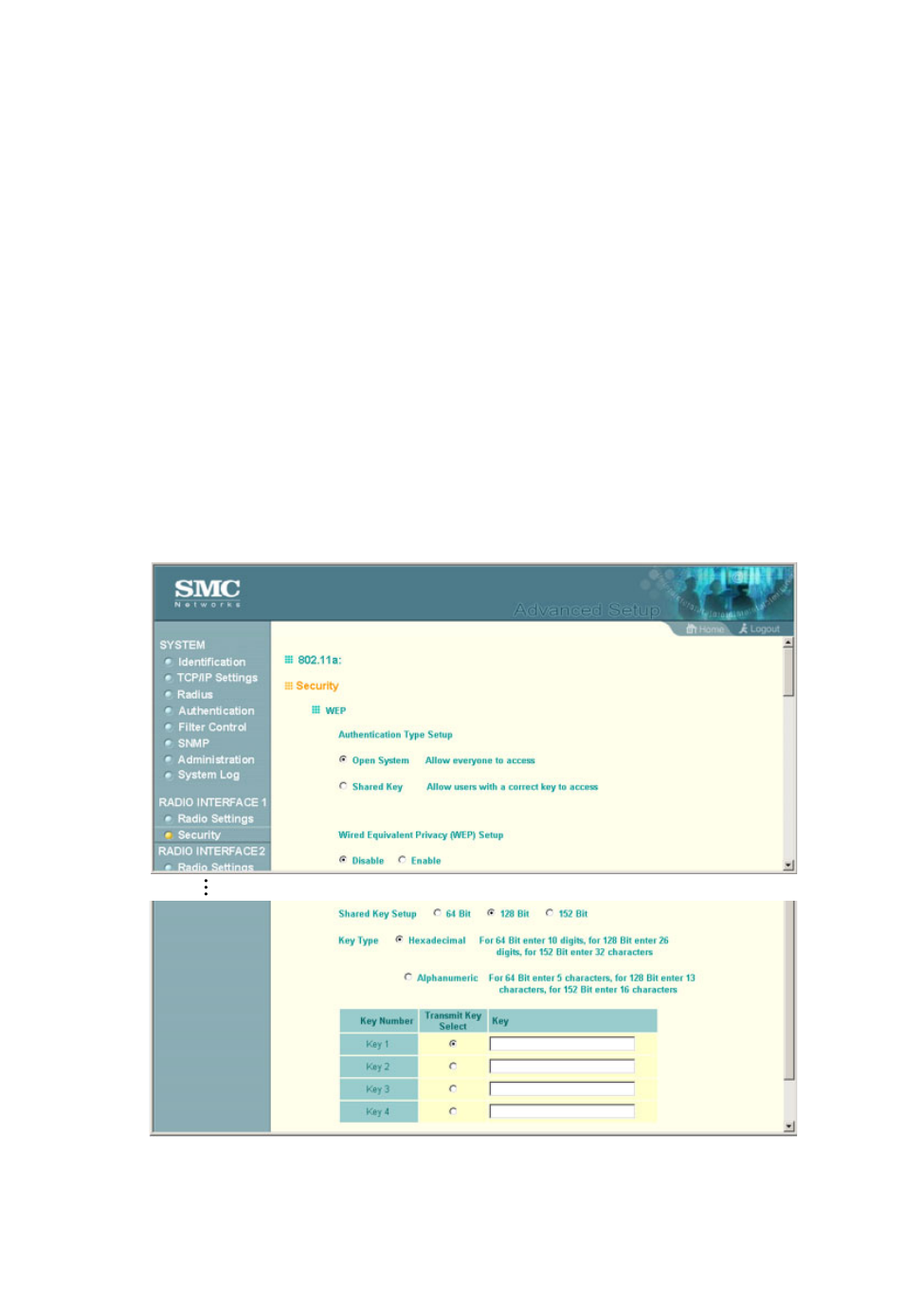 Wired equivalent privacy (wep) | SMC Networks SMC2555W-AG User Manual | Page 106 / 256