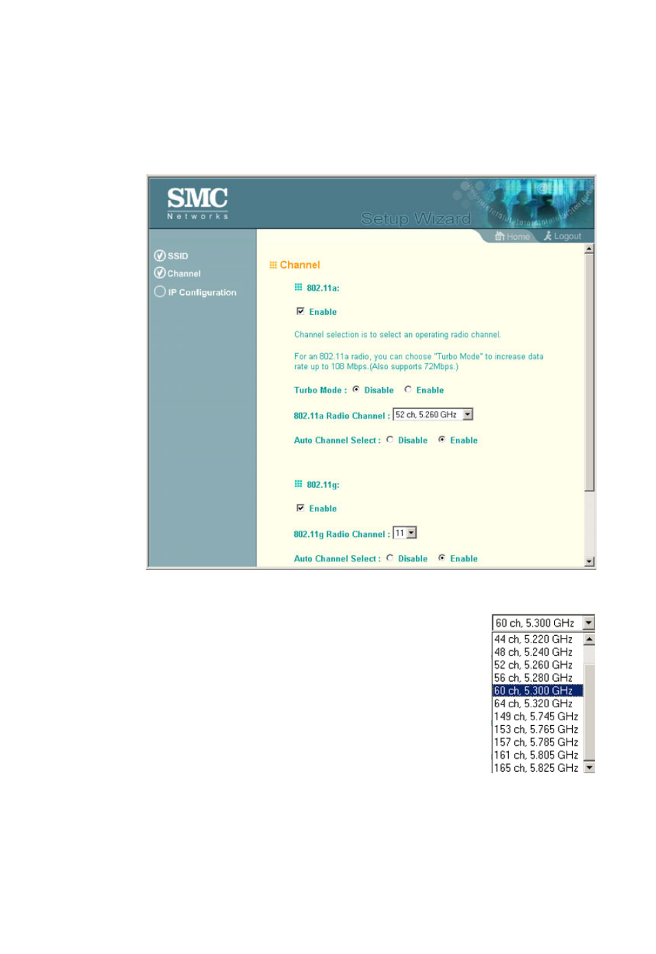 Using the web-based management setup wizard 4-7 | SMC Networks SMC2555W-AG User Manual | Page 53 / 256