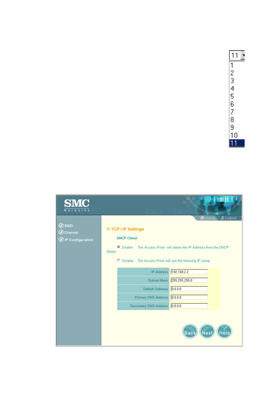 Initial configuration 4-8 | SMC Networks SMC2555W-AG User Manual | Page 54 / 256