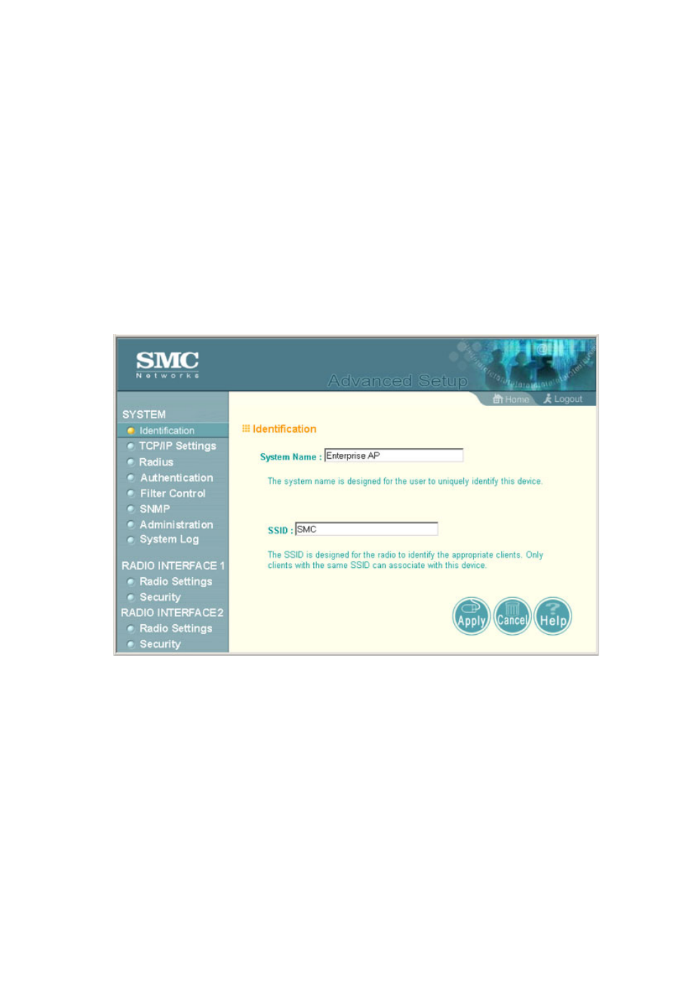 System identification, System identification -4 | SMC Networks SMC2555W-AG User Manual | Page 60 / 256