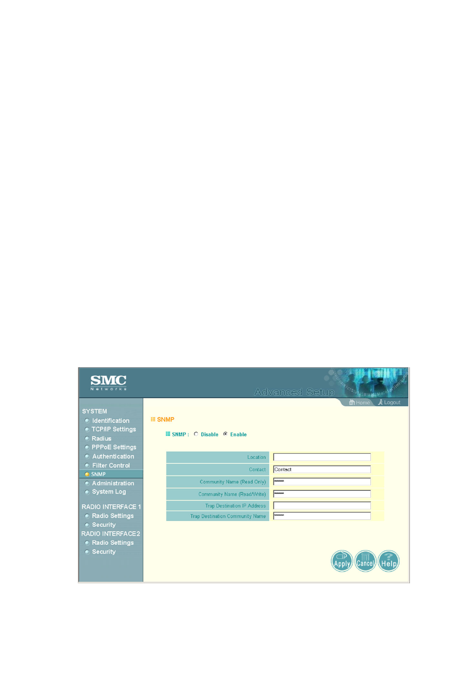 Snmp, Snmp -24 | SMC Networks SMC2555W-AG User Manual | Page 80 / 256