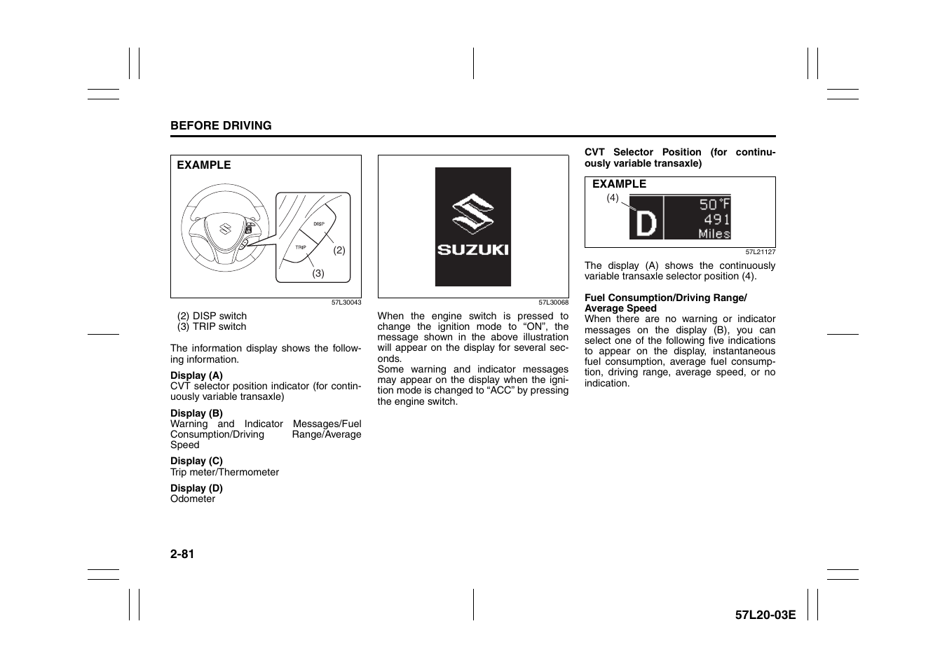 Suzuki 57L1F001 User Manual | Page 100 / 388