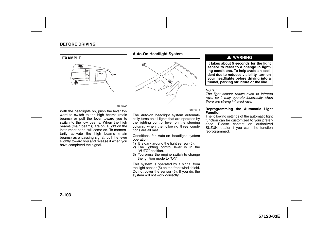 Suzuki 57L1F001 User Manual | Page 122 / 388