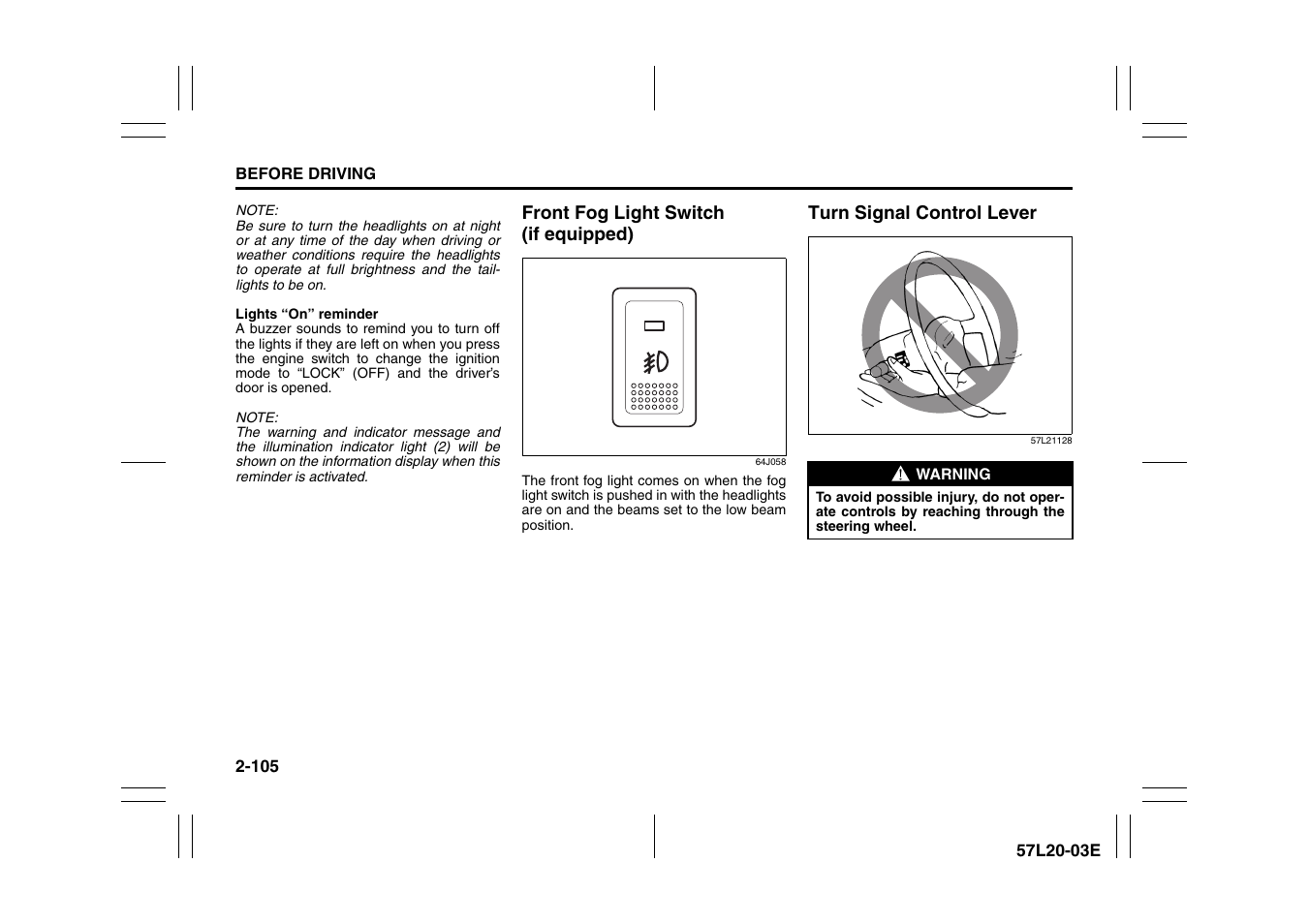 Suzuki 57L1F001 User Manual | Page 124 / 388