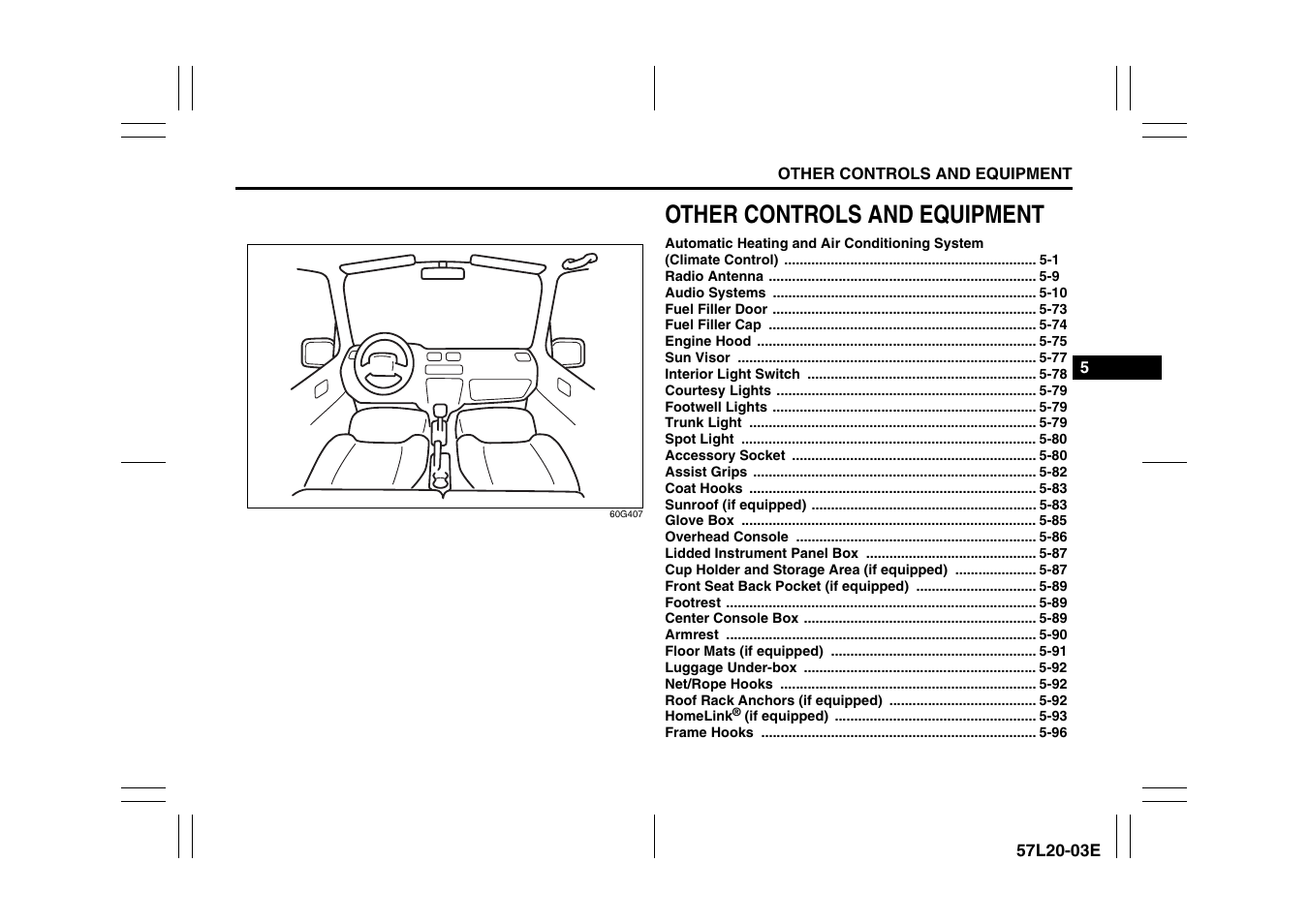 Other controls and equipment | Suzuki 57L1F001 User Manual | Page 179 / 388