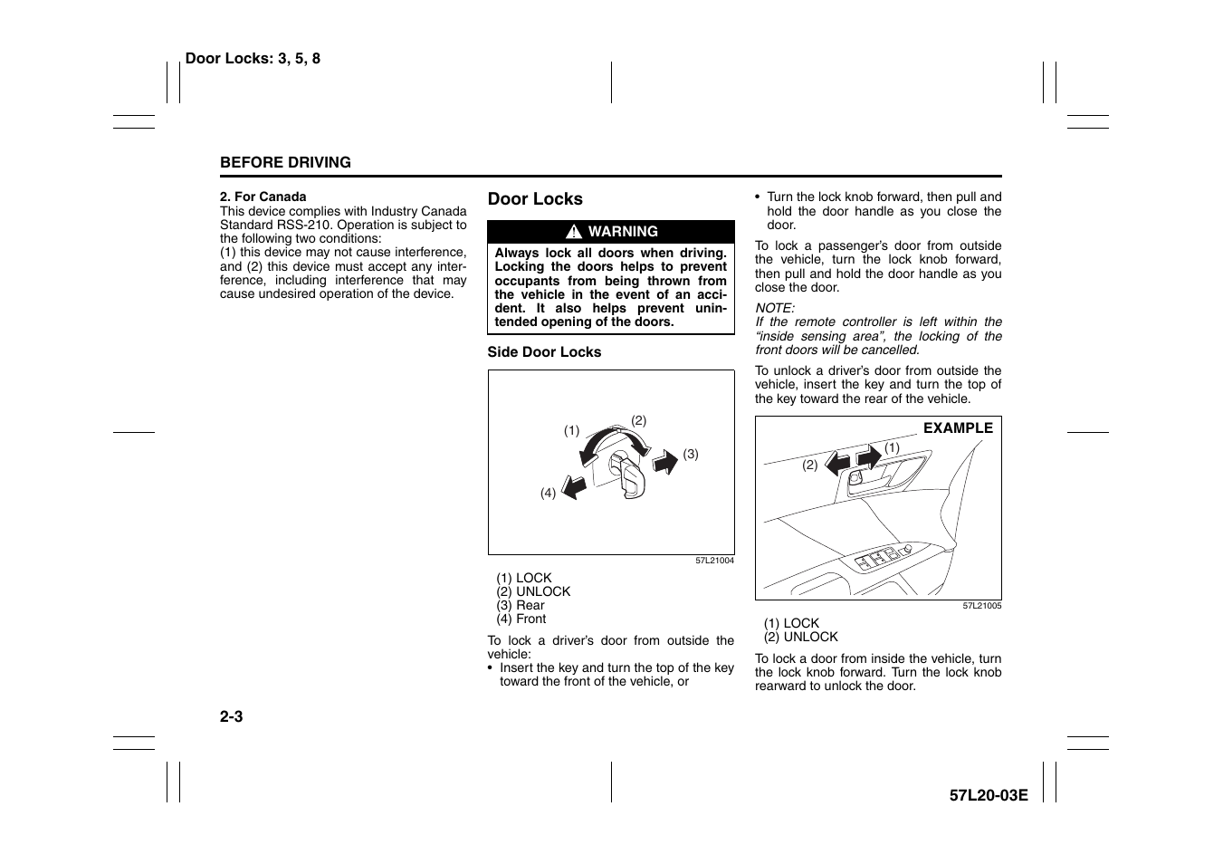 Suzuki 57L1F001 User Manual | Page 22 / 388