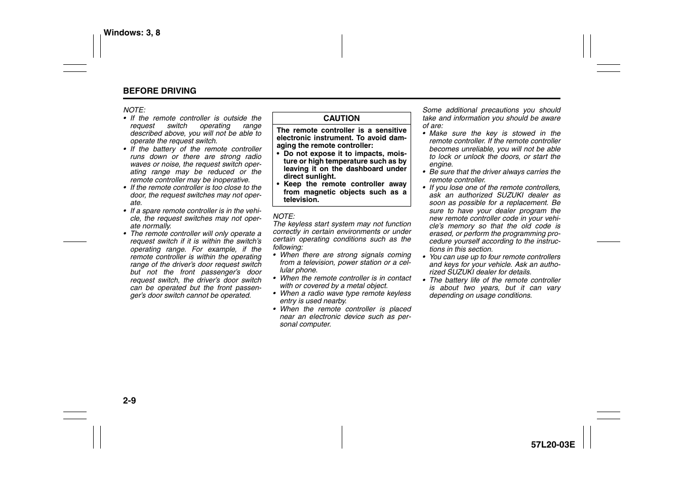 Suzuki 57L1F001 User Manual | Page 28 / 388