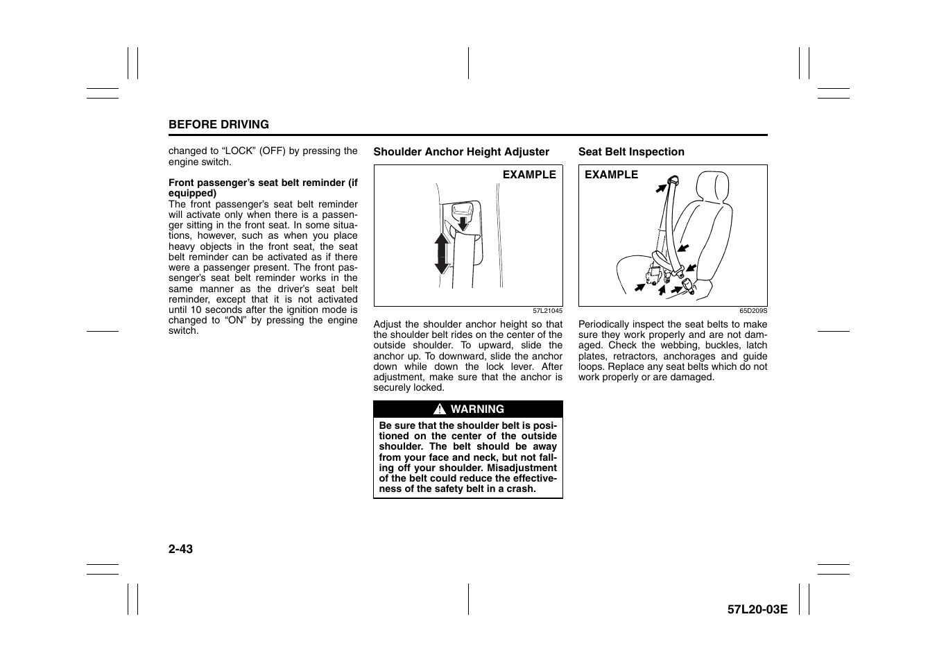 Suzuki 57L1F001 User Manual | Page 62 / 388