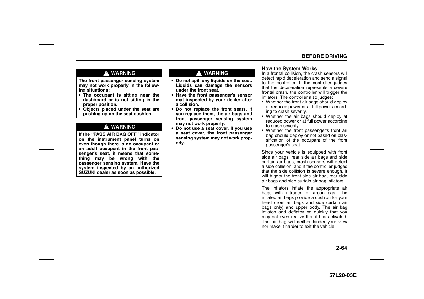 Suzuki 57L1F001 User Manual | Page 83 / 388