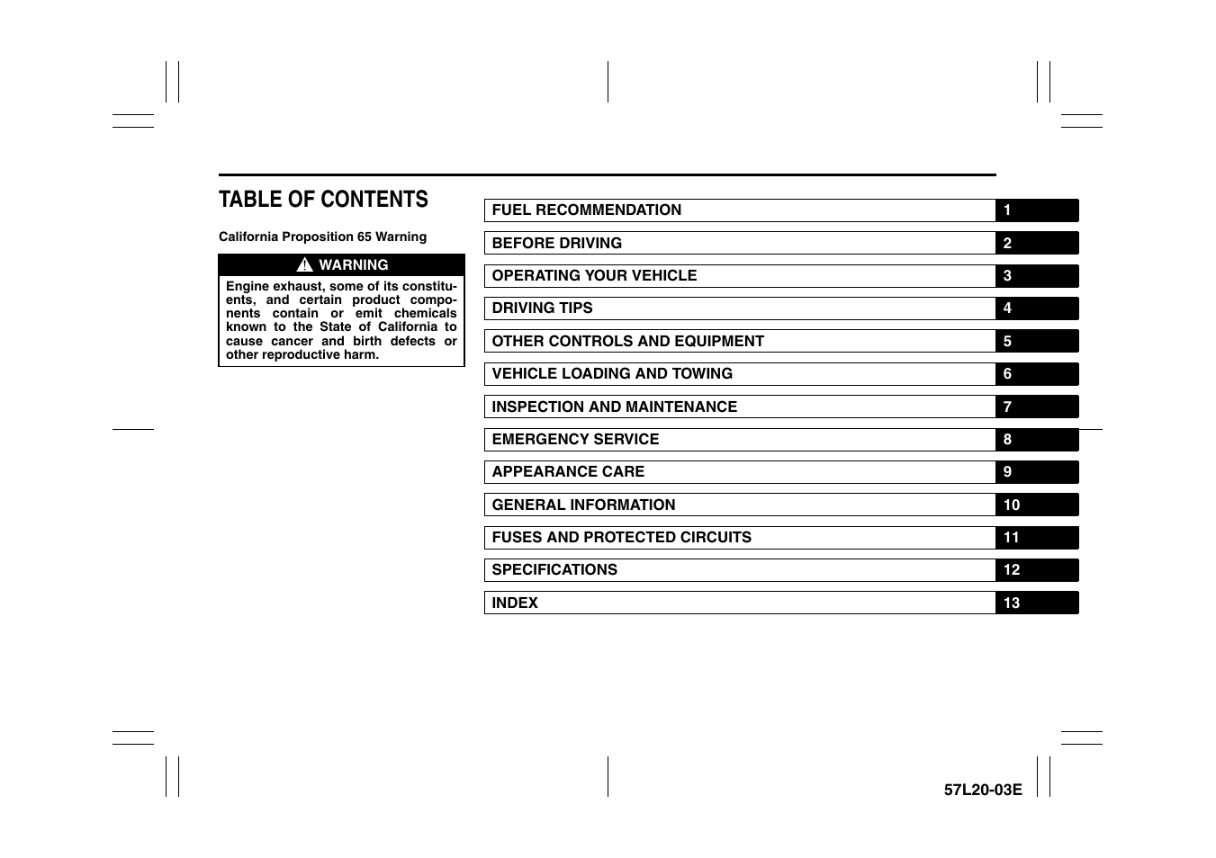 Suzuki 57L1F001 User Manual | Page 9 / 388