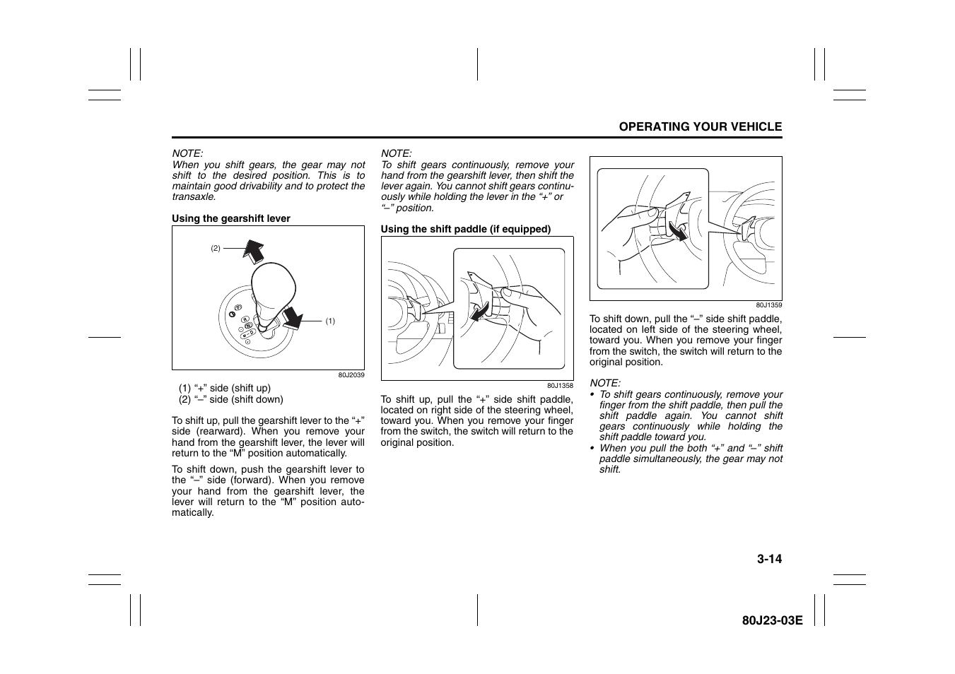 Suzuki 2010 SX4 SportBack User Manual | Page 115 / 297