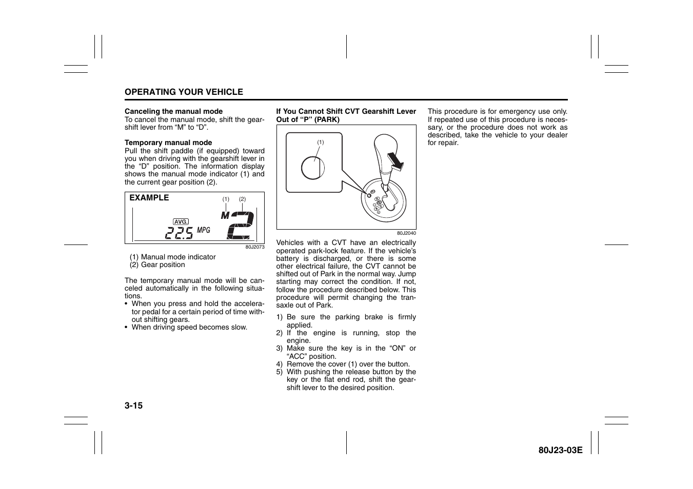 Suzuki 2010 SX4 SportBack User Manual | Page 116 / 297