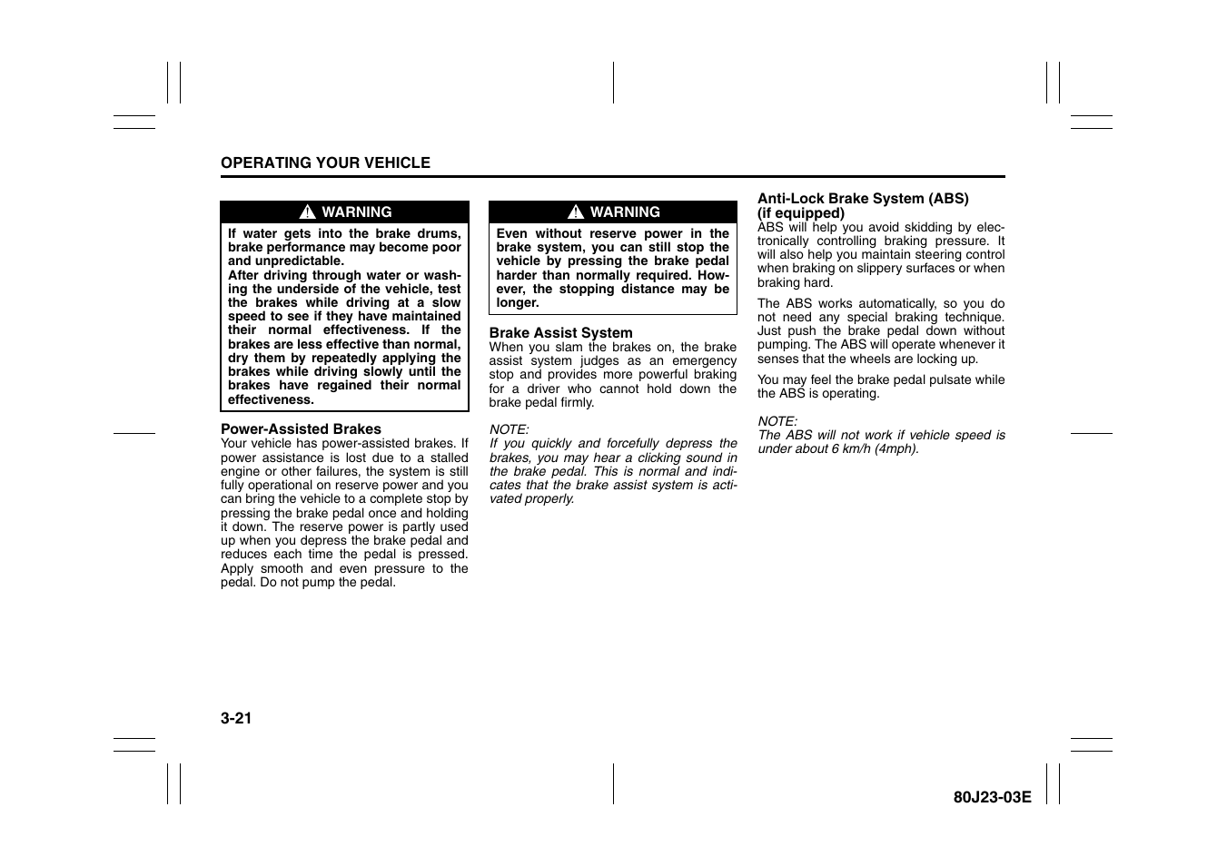 Suzuki 2010 SX4 SportBack User Manual | Page 122 / 297