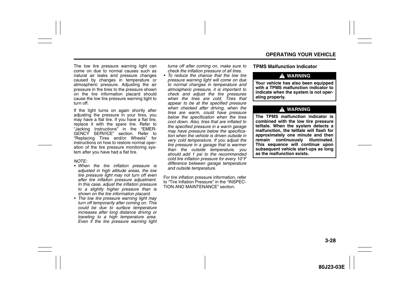 Suzuki 2010 SX4 SportBack User Manual | Page 129 / 297