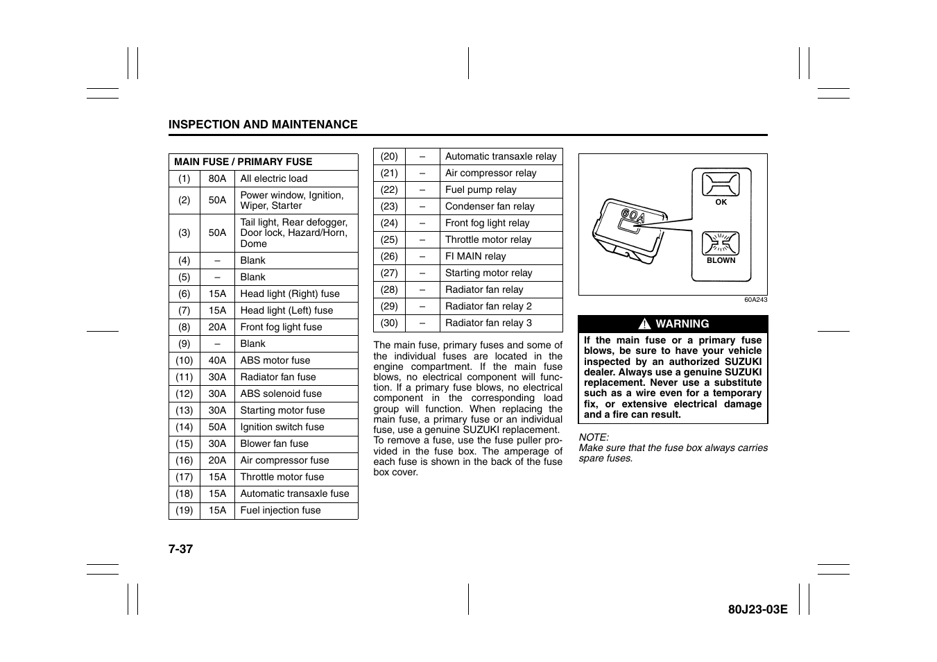 Suzuki 2010 SX4 SportBack User Manual | Page 242 / 297