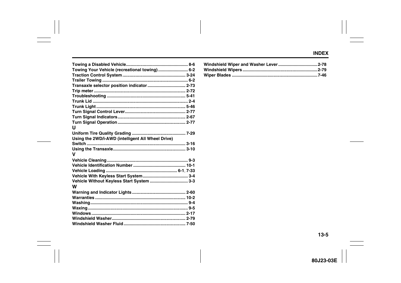 Suzuki 2010 SX4 SportBack User Manual | Page 295 / 297