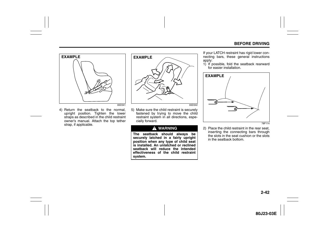 Suzuki 2010 SX4 SportBack User Manual | Page 59 / 297