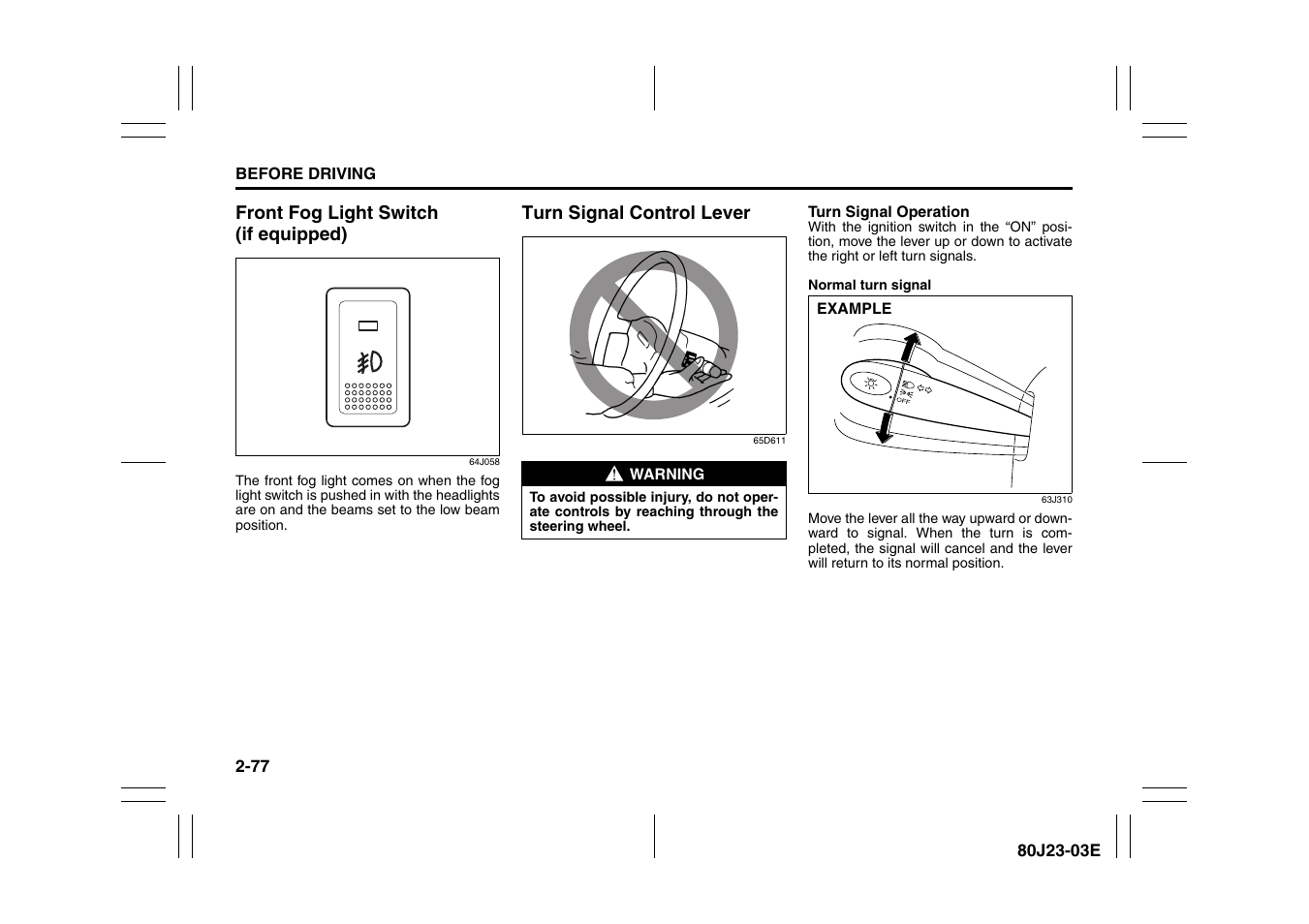 Suzuki 2010 SX4 SportBack User Manual | Page 94 / 297