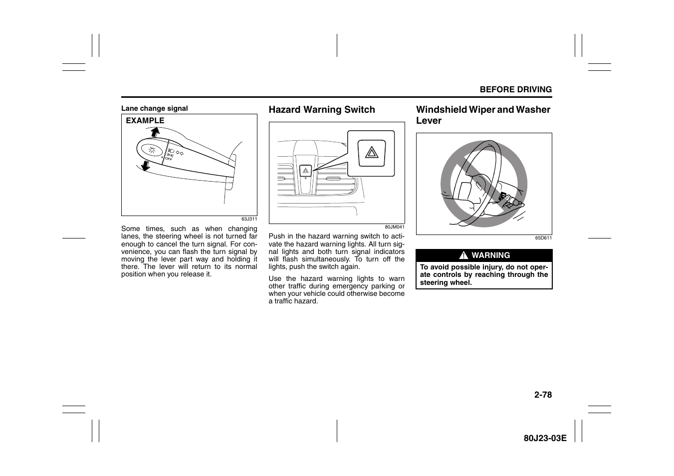 Suzuki 2010 SX4 SportBack User Manual | Page 95 / 297