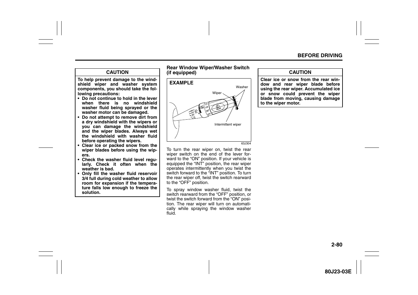 Suzuki 2010 SX4 SportBack User Manual | Page 97 / 297