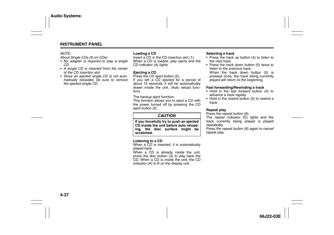 Suzuki Grand Vitara 99011-66J22-03E User Manual | Page 112 / 290