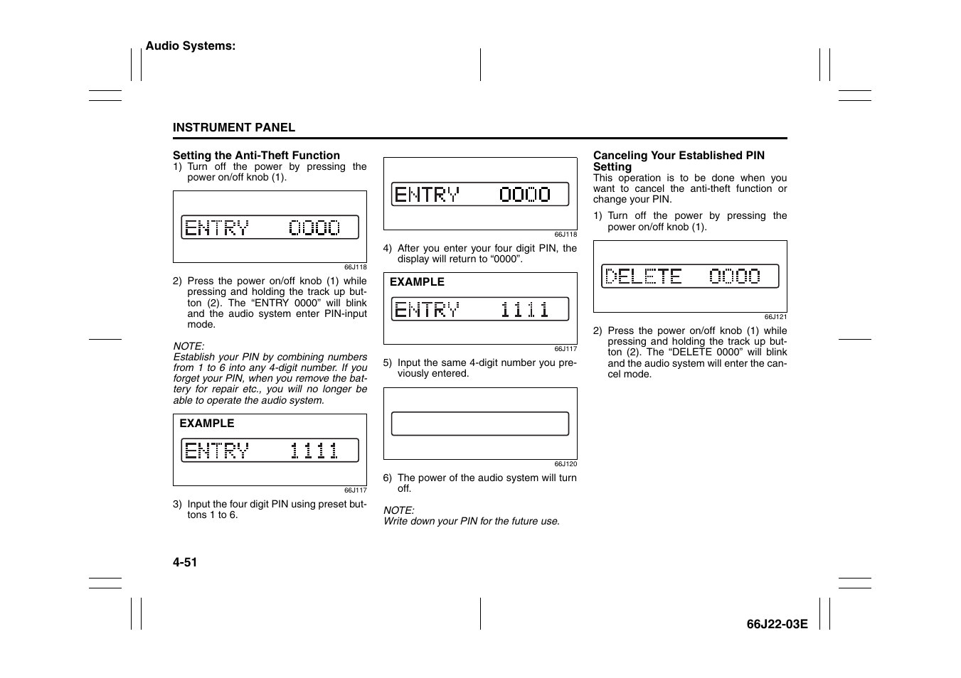 Suzuki Grand Vitara 99011-66J22-03E User Manual | Page 126 / 290