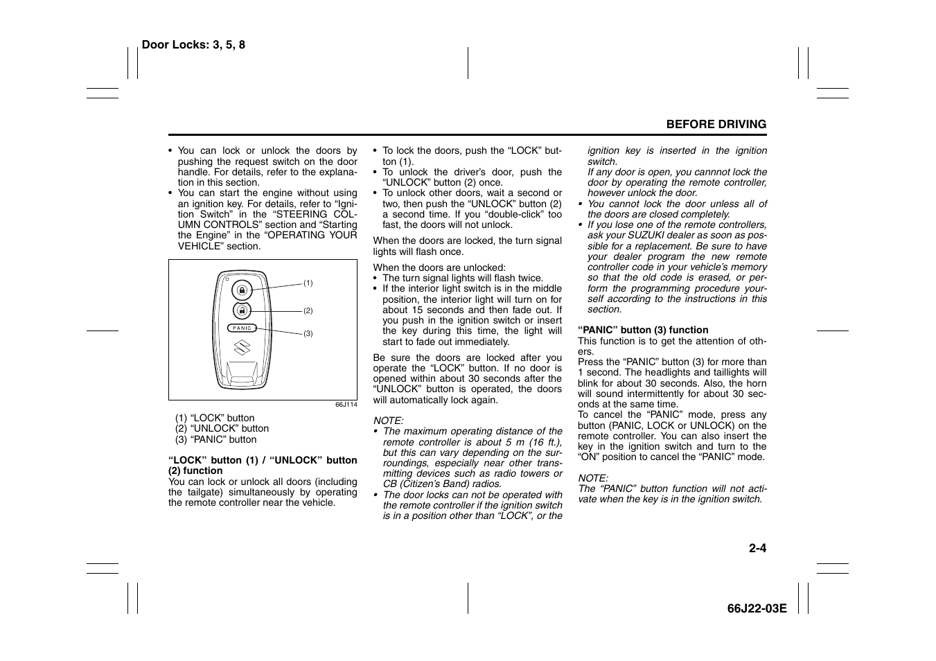 Suzuki Grand Vitara 99011-66J22-03E User Manual | Page 17 / 290