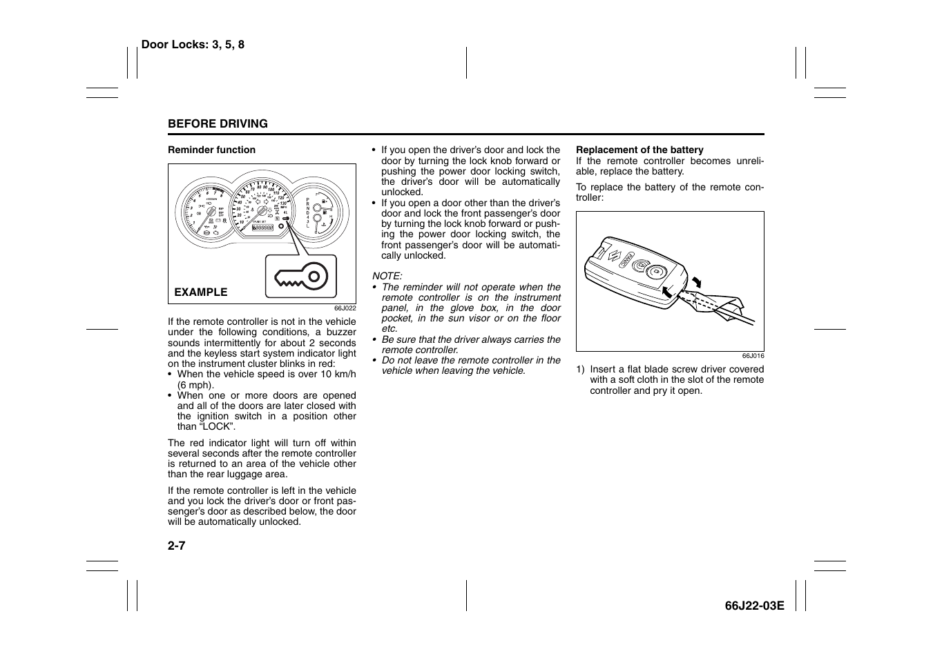 Suzuki Grand Vitara 99011-66J22-03E User Manual | Page 20 / 290