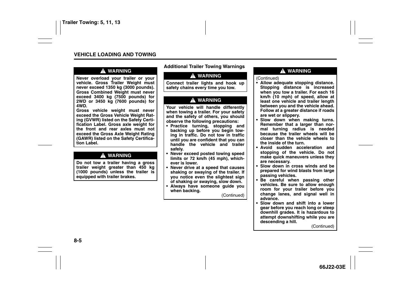 Suzuki Grand Vitara 99011-66J22-03E User Manual | Page 200 / 290