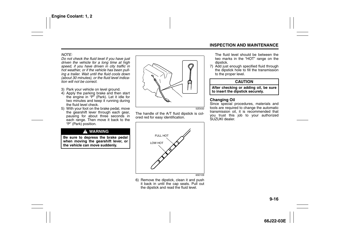 Suzuki Grand Vitara 99011-66J22-03E User Manual | Page 223 / 290