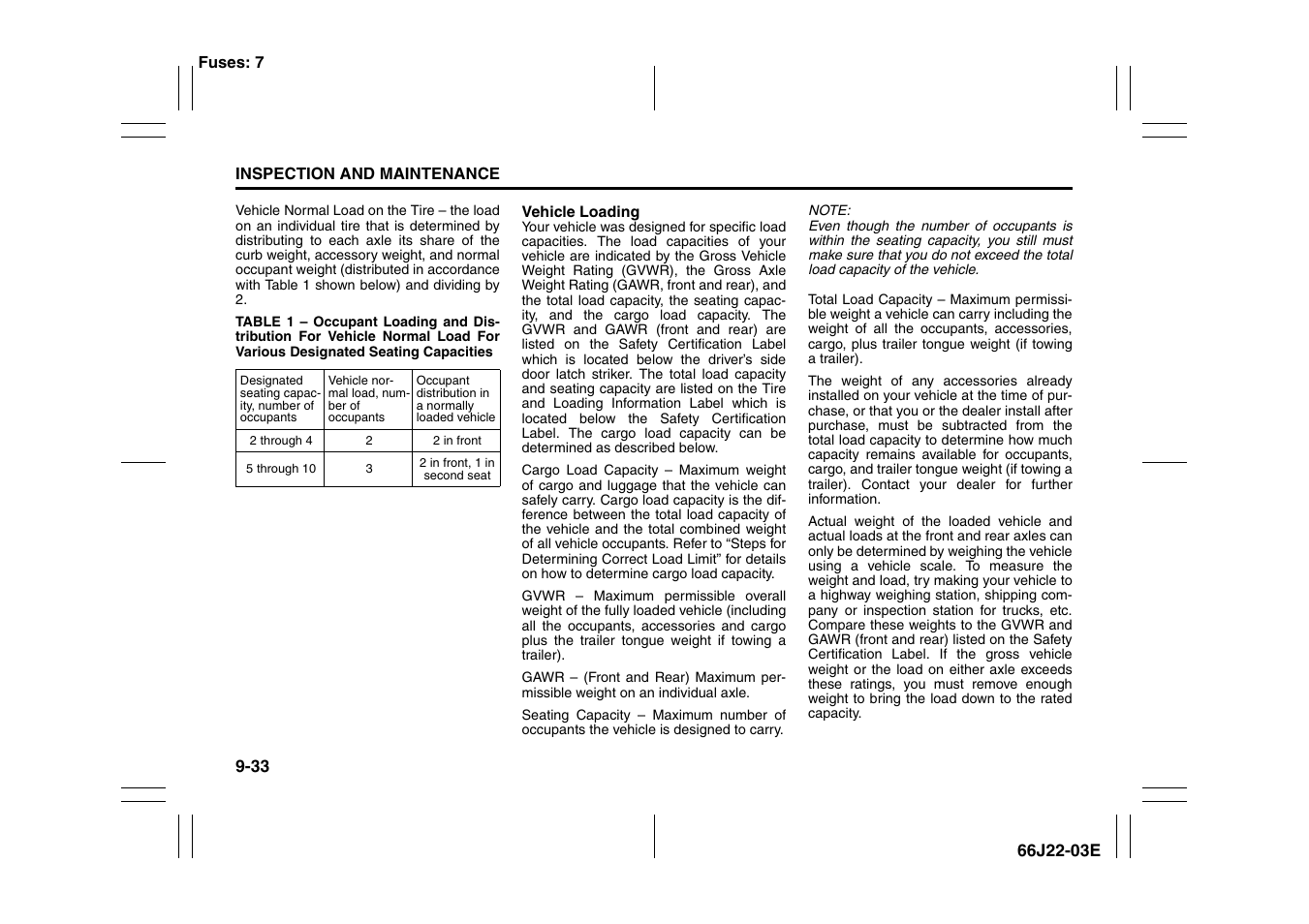 Suzuki Grand Vitara 99011-66J22-03E User Manual | Page 240 / 290