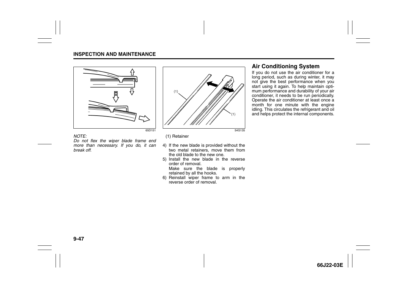 Air conditioning system -47 | Suzuki Grand Vitara 99011-66J22-03E User Manual | Page 254 / 290