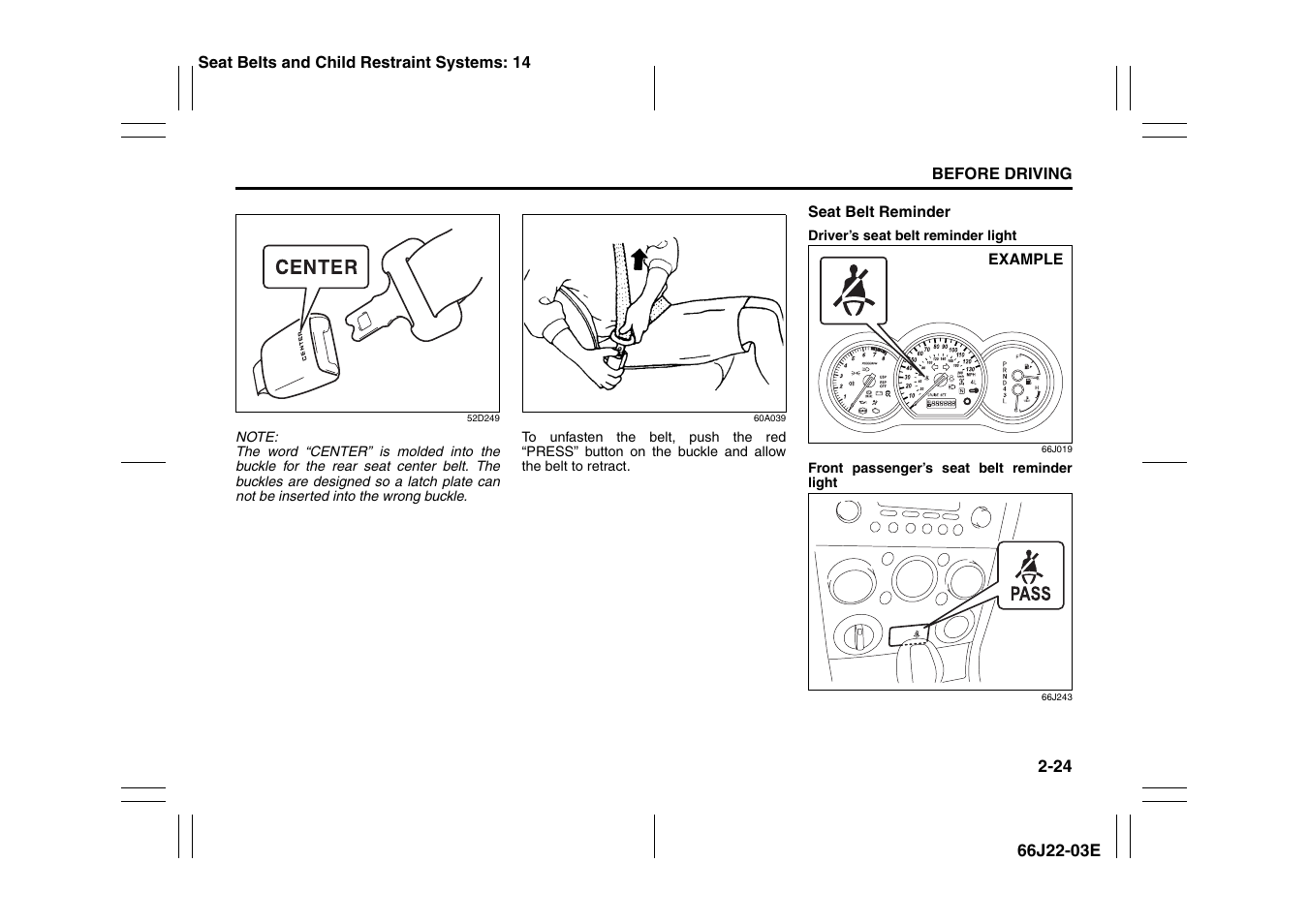 Suzuki Grand Vitara 99011-66J22-03E User Manual | Page 37 / 290